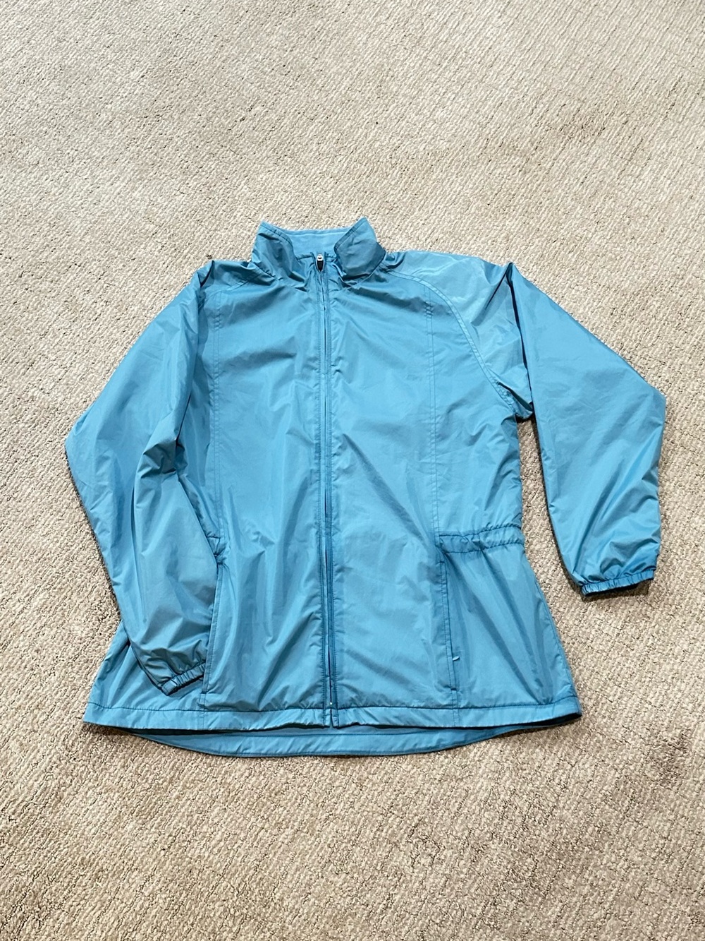 Lands' End Pale Teal Polyester Jacket